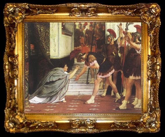 framed  Alma-Tadema, Sir Lawrence The melodrama of such works (mk24), ta009-2